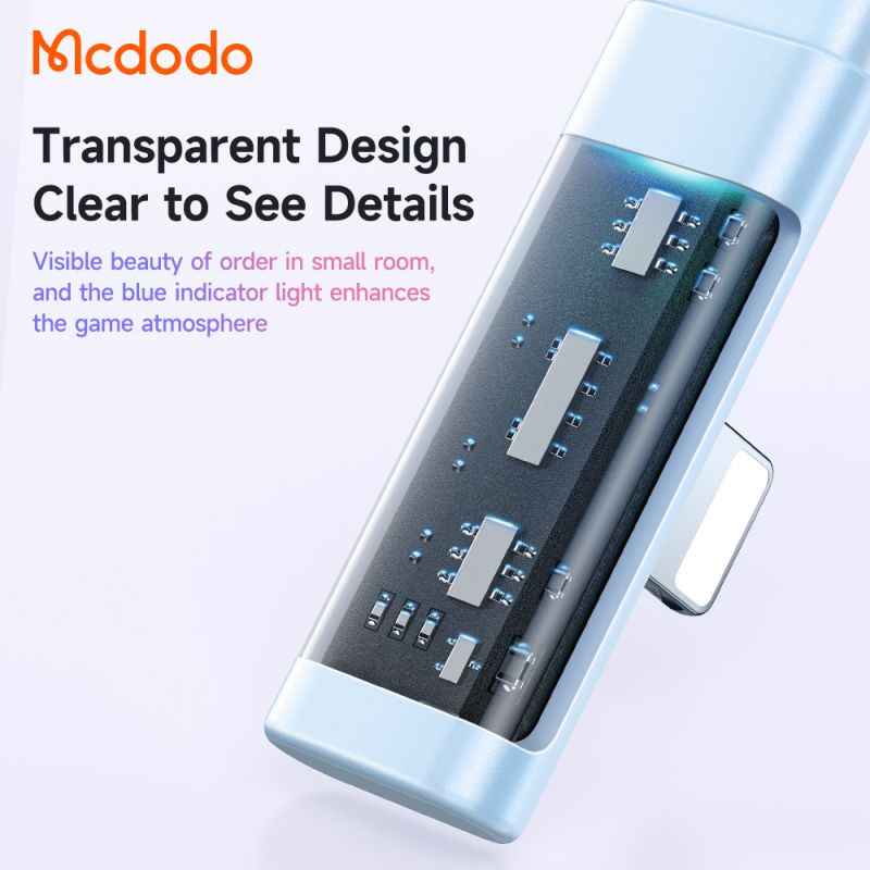 کابل تبدیل فست شارژ Mcdodo CA-344 Type-C to Lightning 3A PD 36W 1.2m یکسر L
