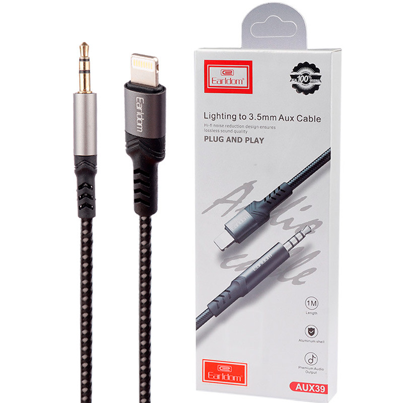 کابل تبدیل Earldom ET-AUX39 Lightning To AUX 1m