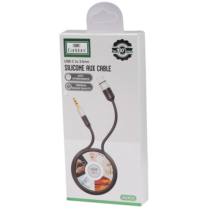 کابل تبدیل Earldom ET-AUX55 Type-C To AUX 1m