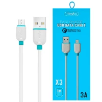 کابل میکرو یو اس بی Tranyoo X3 3A 1m
