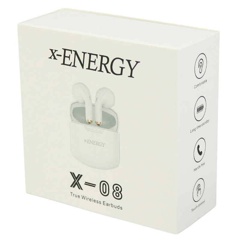 هندزفری بلوتوث دو تایی X-Energy X-08 TWS + هدیه فلش مموری