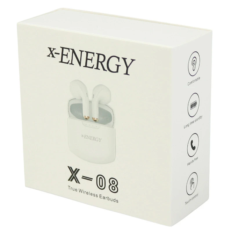 هندزفری بلوتوث دو تایی X-Energy X-08 TWS + هدیه فلش مموری