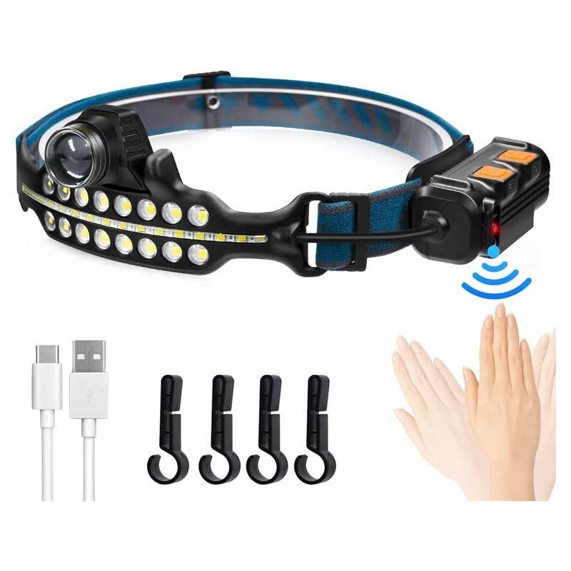 چراغ قوه پیشانی هدلایت شارژی Floodlight COB W690-1