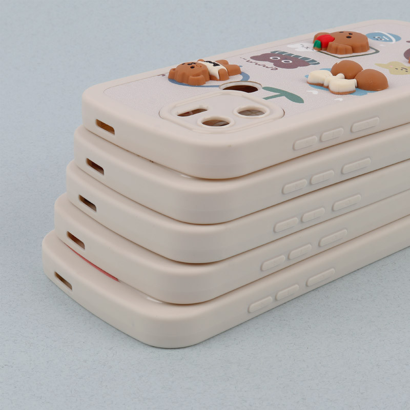 قاب طرحدار عروسکی برجسته محافظ لنزدار Xiaomi Redmi A2 Plus