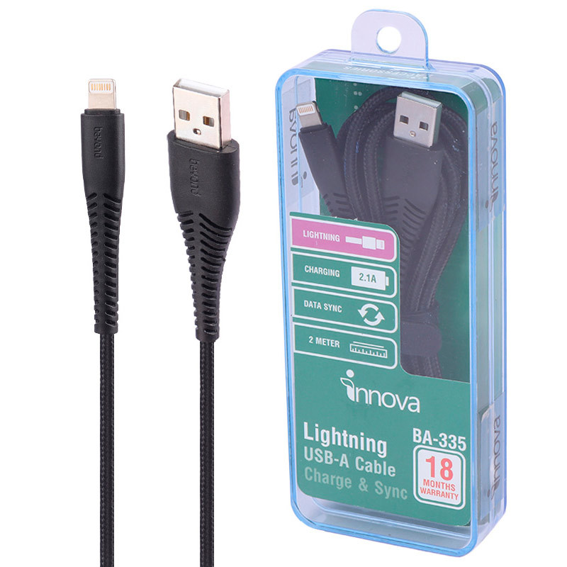 کابل آیفونی فست شارژ Innova BA-335 2.1A 2m