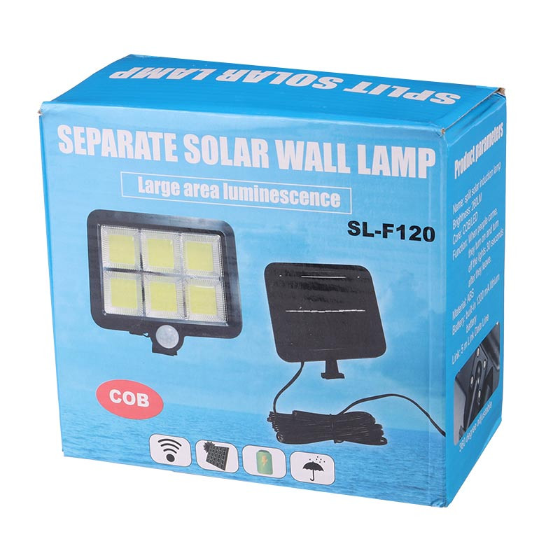 چراغ دیواری سنسوردار خورشیدی Separate Solar Wall Lamp SL-F120 + ریموت کنترل