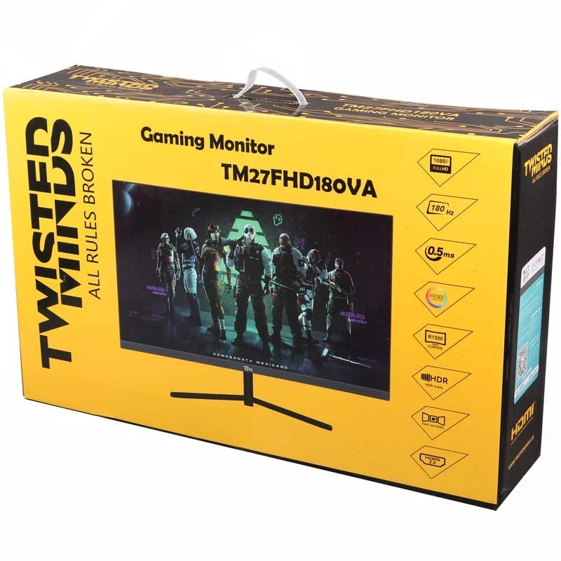 مانیتور گیمینگ خمیده تویستد مایندز TM27FHD180VA سایز 27 اینچ