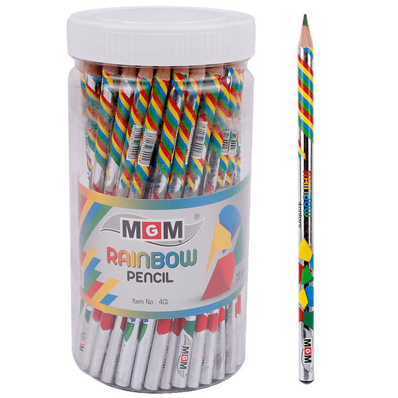 مداد چهار رنگ ام جی ام MGM rainbow 4CL بسته 72 عددی