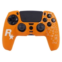 روکش دسته بازی PS5 طرح Rockstar Games زمینه نارنجی