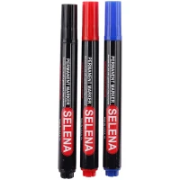 ماژیک معمولی سلنا نوک تخت Selena SP125 بسته 12 عددی