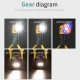 چراغ قوه شارژی Flood light W5164-2