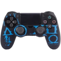 روکش دسته بازی PS4 طرح God Of War مشکی آبی