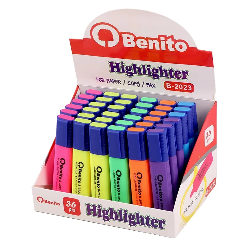 ماژیک هایلایت بنیتو Benito B-2023 بسته 36 عددی