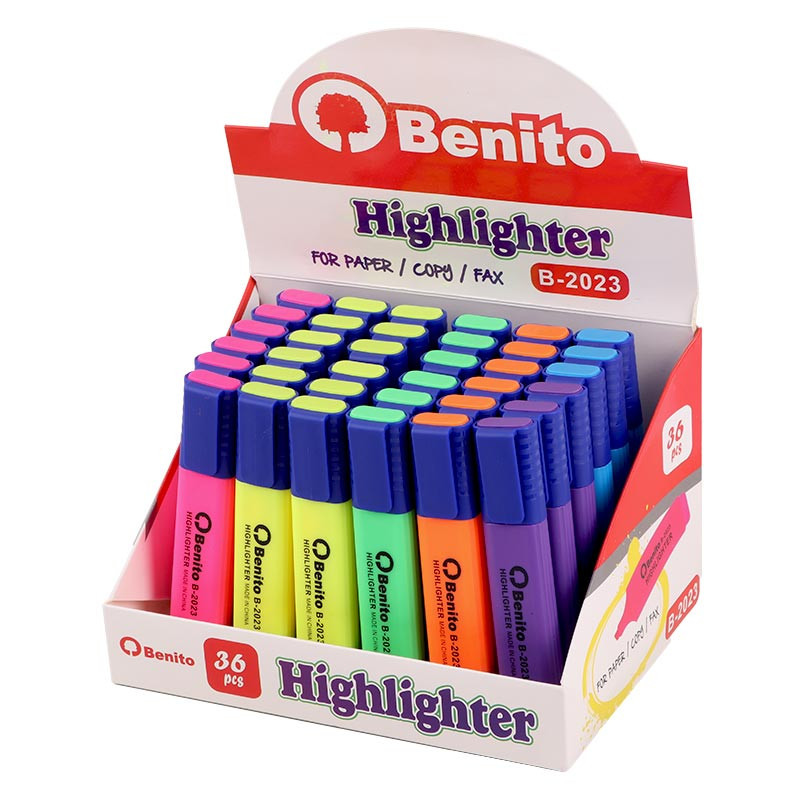 ماژیک هایلایت بنیتو Benito B-2023 بسته 36 عددی