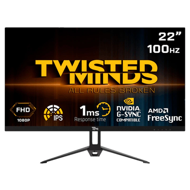 نمایشگر گیمینگ تویستد مایندز مدل tm22fhd100ips سایز 22 اینچ