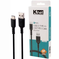 کابل تایپ سی فست شارژ Knet K-CUCB2010 1m