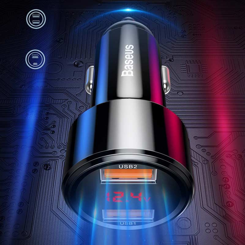 شارژر فندکی فست شارژ Baseus Magic Series CCMLC20A-0 QC3.0 PD 5A 45W