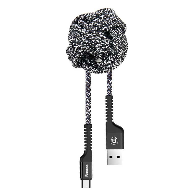 کابل تایپ سی فست شارژ Baseus Confidant Anti-Break CATZJ-A 2A 1m
