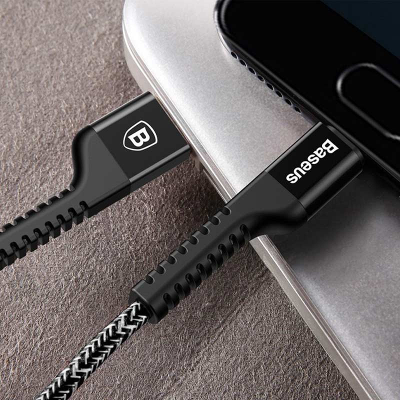 کابل تایپ سی فست شارژ Baseus Confidant Anti-Break CATZJ-A 2A 1m