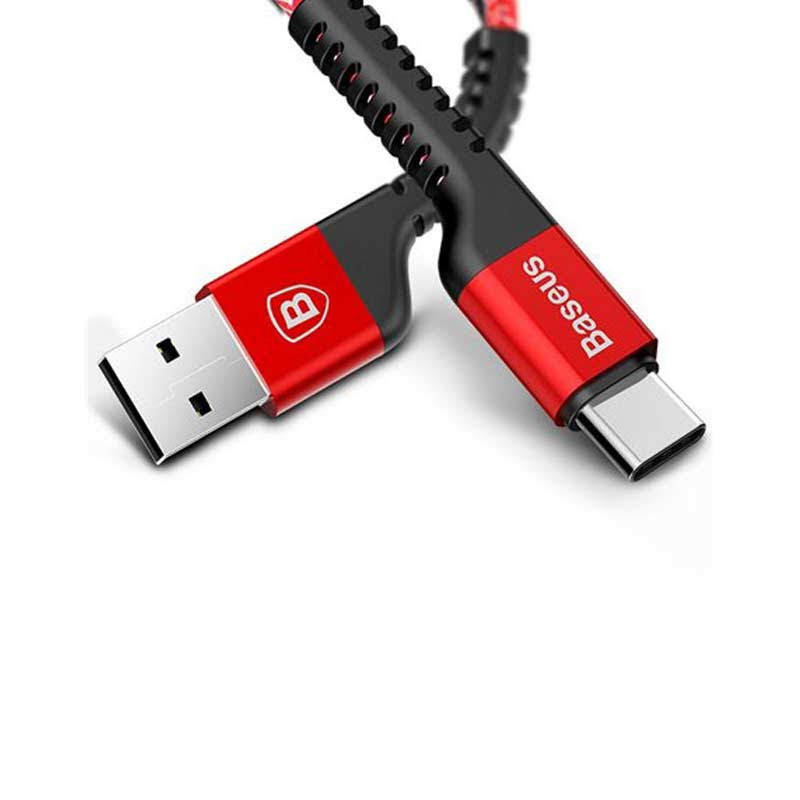 کابل تایپ سی فست شارژ Baseus Confidant Anti-Break CATZJ-A 2A 1m