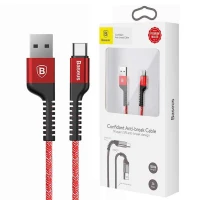 کابل تایپ سی فست شارژ Baseus Confidant Anti-Break CATZJ-A 2A 1m