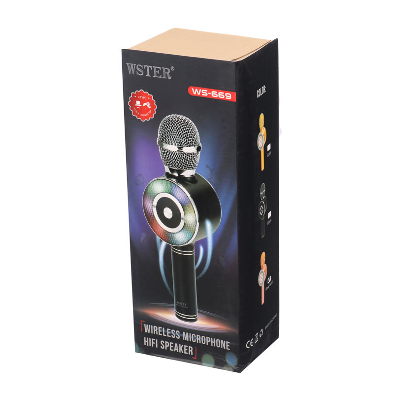میکروفون و اسپیکر بلوتوثی رم و فلش خور Wster WS-669 Original