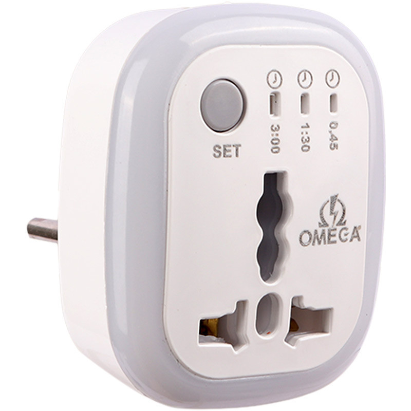 تبدیل 3به2 برق تایمر دار Omega M100