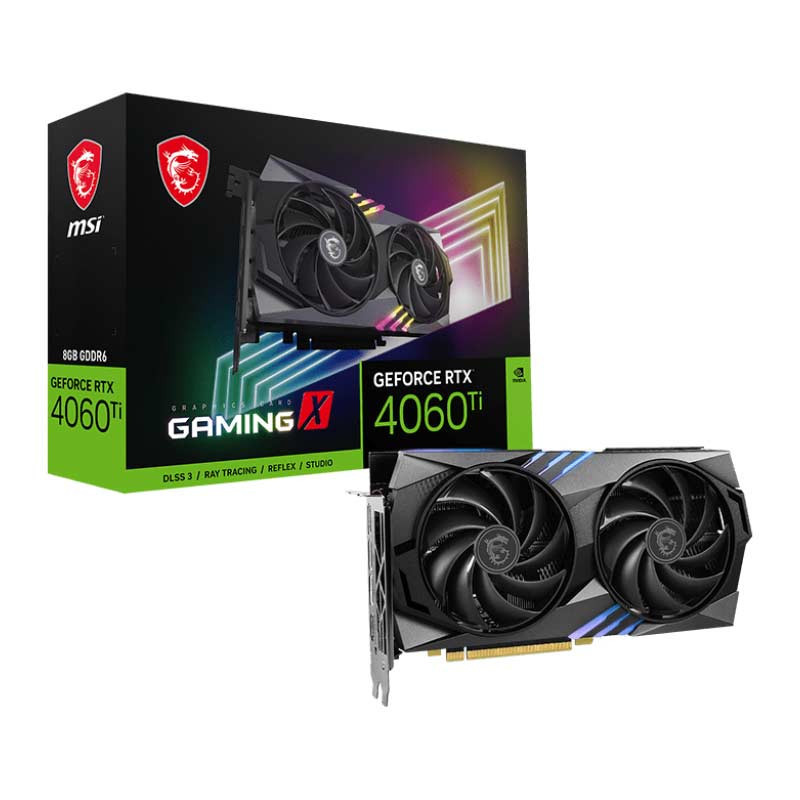 کارت گرافیک MSI GAMING X GeForce RTX 4060 Ti 8GB GDDR6 128Bit