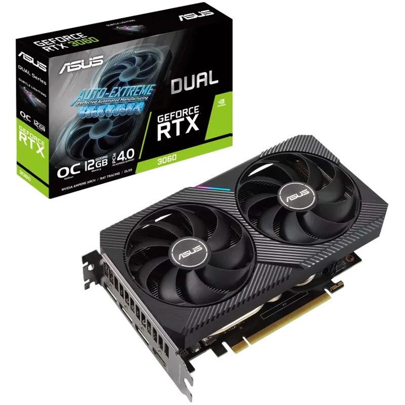 کارت گرافیک ASUS Dual GeForce RTX 3060 V2 OC 12GB GDDR6 192Bit
