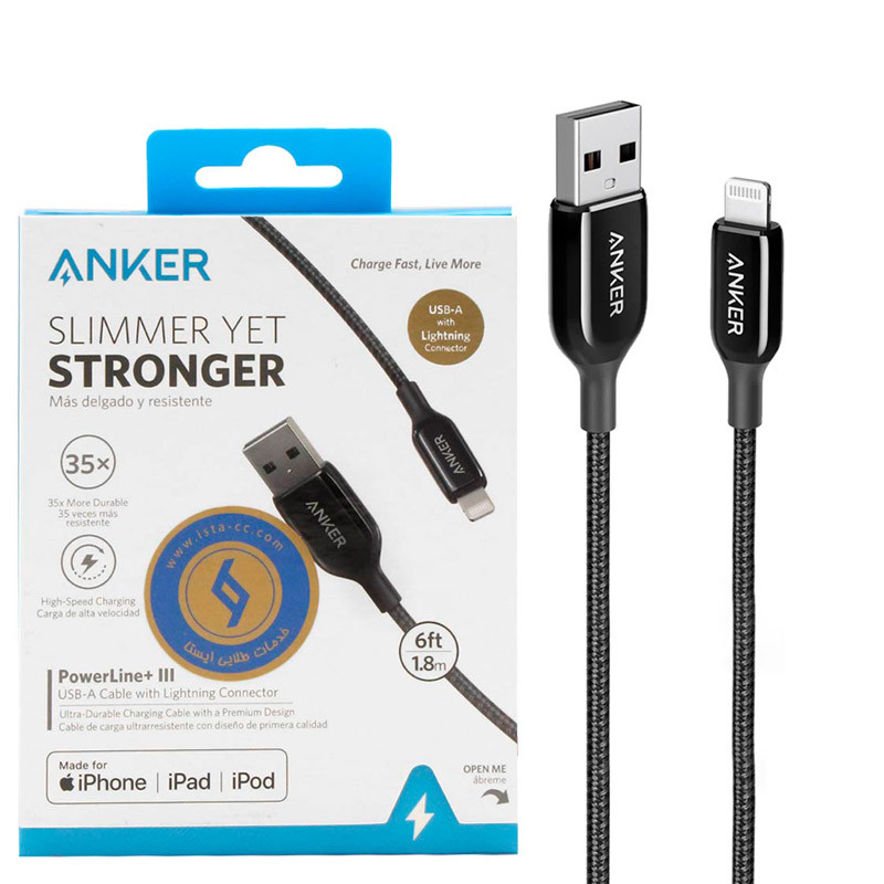 کابل آیفونی Anker PowerLine + III A8823 1.8m