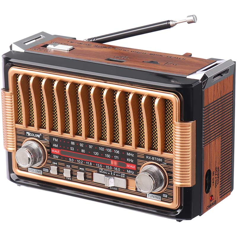 رادیو اسپیکر بلوتوثی رم و فلش خور Golon RX-BT086
