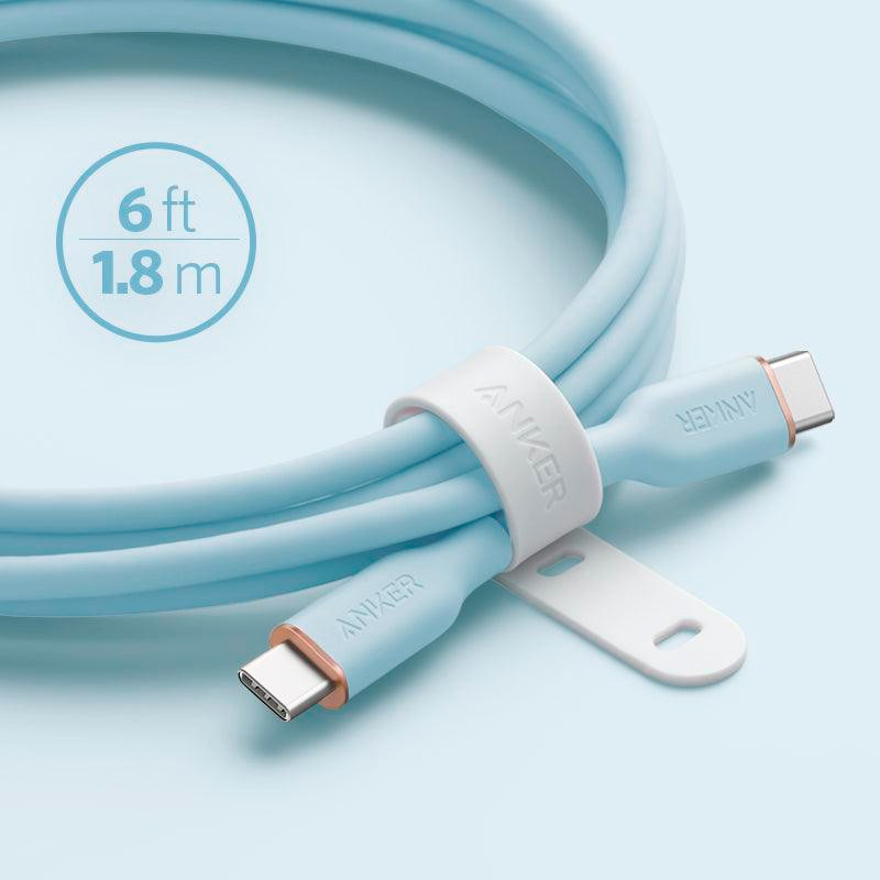 کابل تبدیل فست شارژ Anker PowerLine III Flow A8553 Type-C To Type-C PD 100W 1.8m