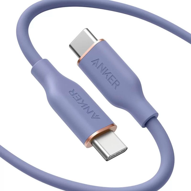 کابل تبدیل فست شارژ Anker PowerLine III Flow A8552 Type-C To Type-C PD 100W 0.9m