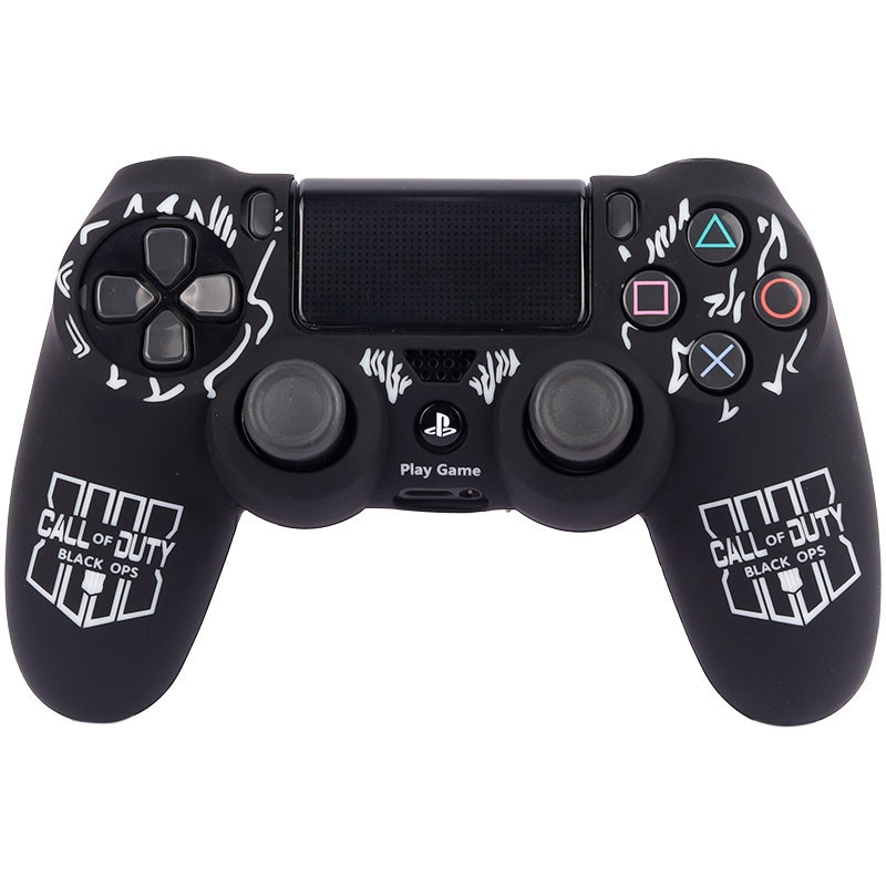 روکش دسته بازی PS4 طرح Call of Duty Black Ops 4 مشکی سفید