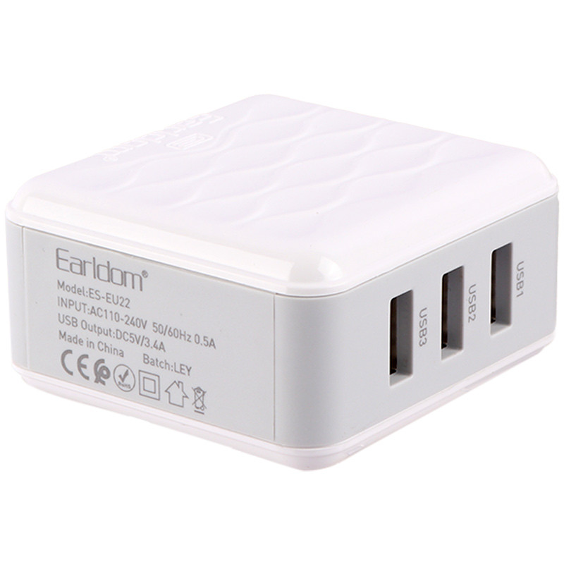 کلگی فست شارژ Earldom ES-EU22 3Port 3.4A 17W