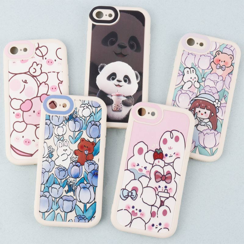 قاب طرح کارتونی محافظ لنزدار iPhone 7/8/SE