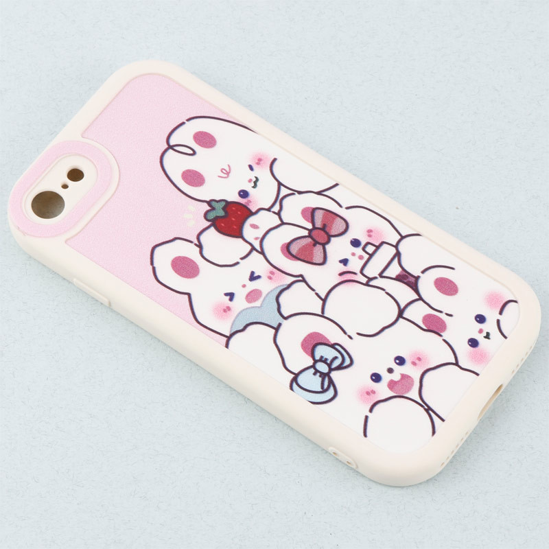 قاب طرح کارتونی محافظ لنزدار iPhone 7/8/SE