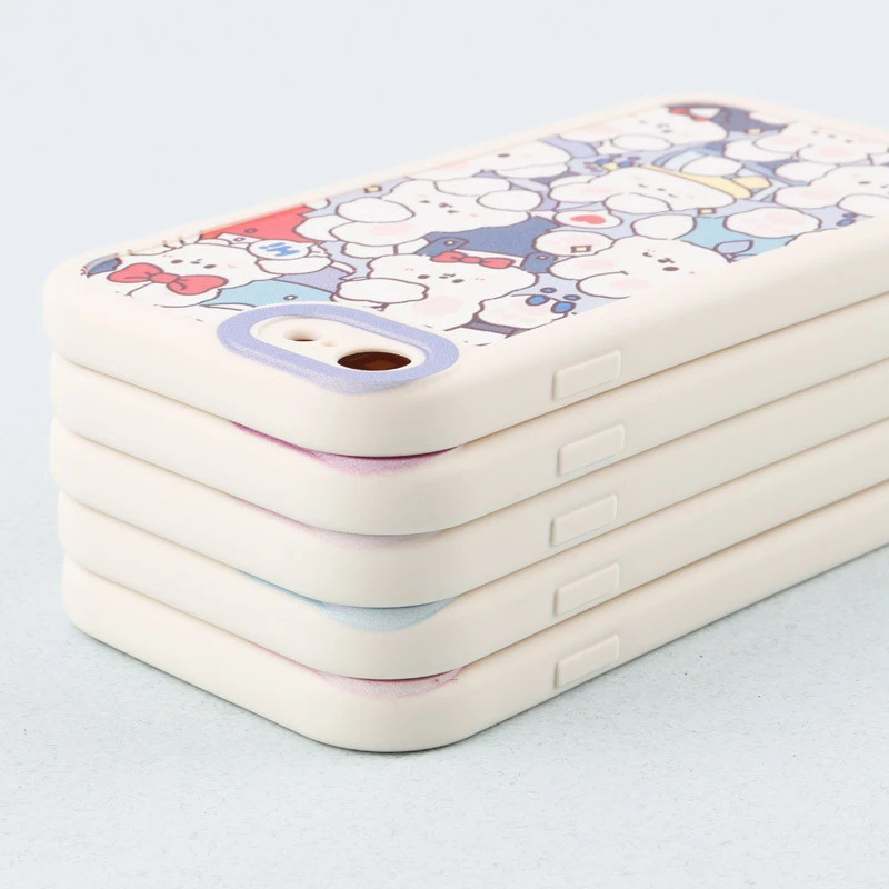 قاب طرح کارتونی محافظ لنزدار iPhone 7/8/SE