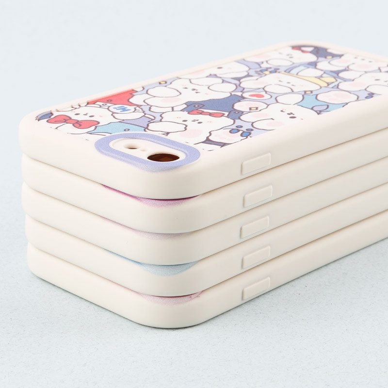 قاب طرح کارتونی محافظ لنزدار iPhone 7/8/SE