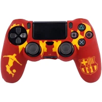 روکش دسته بازی PS4 طرح Barcelona قرمز زرد