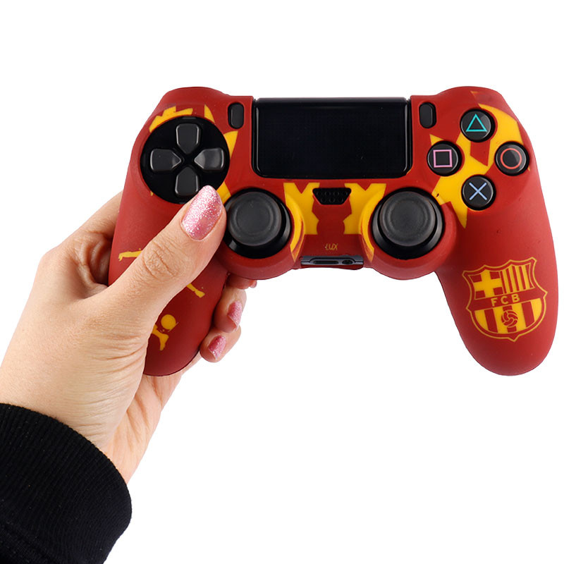 روکش دسته بازی PS4 طرح Barcelona قرمز زرد