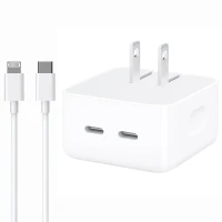 شارژر دیواری iPhone MHJF3ZP/A 2port 50W Type-C + کابل آیفونی