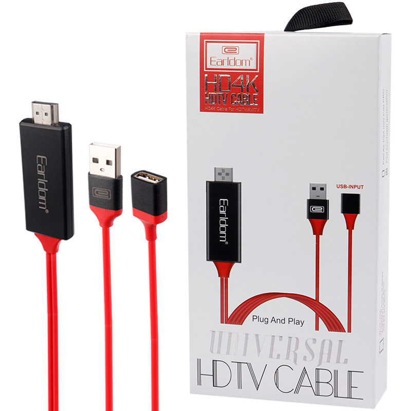 کابل تبدیل ارلدام Earldom ET-W8 USB to HDMI 1m