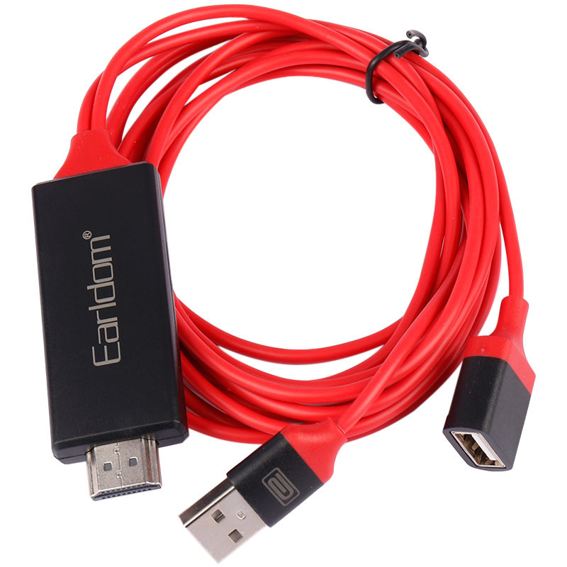 کابل تبدیل ارلدام Earldom ET-W8 USB to HDMI 1m