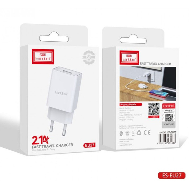 کلگی شارژ Earldom ES-EU27 2.1A 10.5W