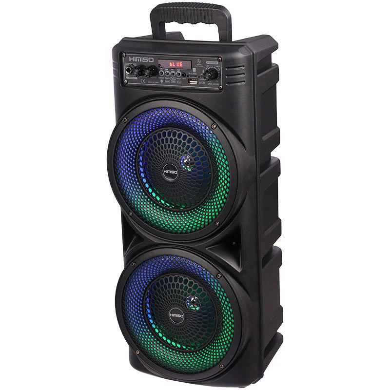 اسپیکر چمدانی بلوتوثی رم و فلش خور Kimiso QS-7605 + میکروفون و ریموت کنترل
