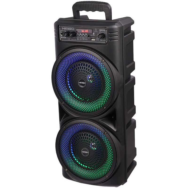 اسپیکر چمدانی بلوتوثی رم و فلش خور Kimiso QS-7605 + میکروفون و ریموت کنترل