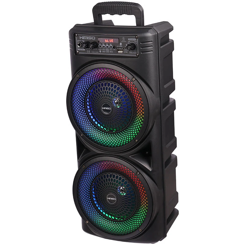 اسپیکر چمدانی بلوتوثی رم و فلش خور Kimiso QS-7605 + میکروفون و ریموت کنترل
