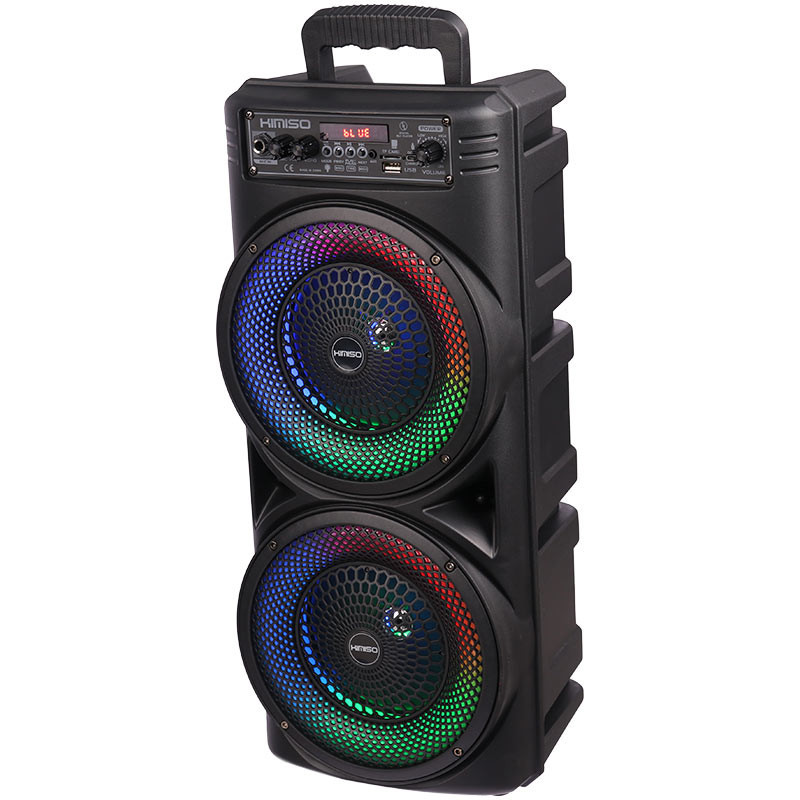 اسپیکر چمدانی بلوتوثی رم و فلش خور Kimiso QS-7605 + میکروفون و ریموت کنترل