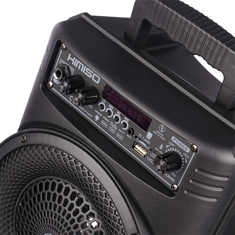 اسپیکر چمدانی بلوتوثی رم و فلش خور Kimiso QS-7605 + میکروفون و ریموت کنترل